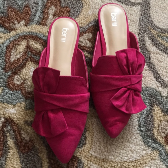 Bar III Shoes - Hot pink slides 🎉HOST PICK🎉